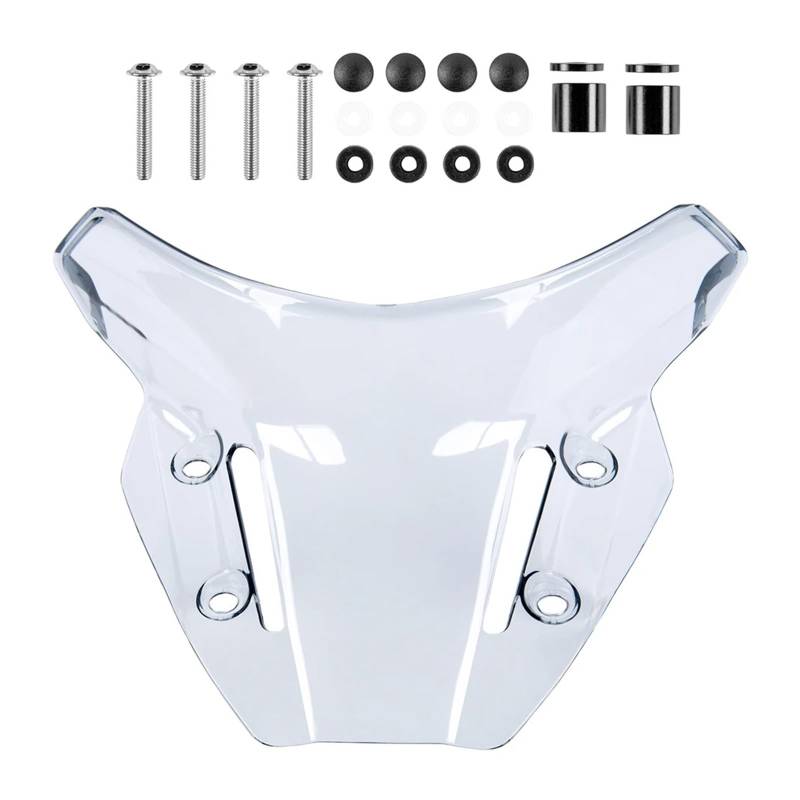 Motorrad Wind Luftabweiser Für MT09 2021-2023 Sport Touring Windschutzscheibe Windschutz Motorrad Windabweiser Schild Bildschirm Zubehör Windschild Spoiler(Light Smoke) von IMMLSX