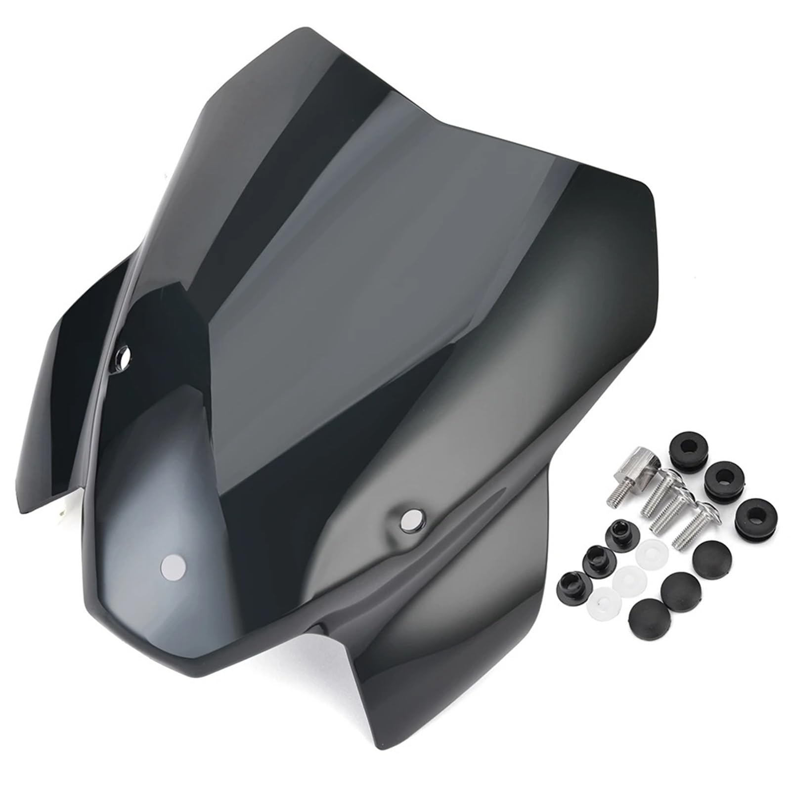 Motorrad Wind Luftabweiser Für S1000R 2021-2023 Motorrad Windschutzscheibe Deflektor Windschutz Schwarz Rauch Klar Windschild Spoiler(Black Smoke) von IMMLSX