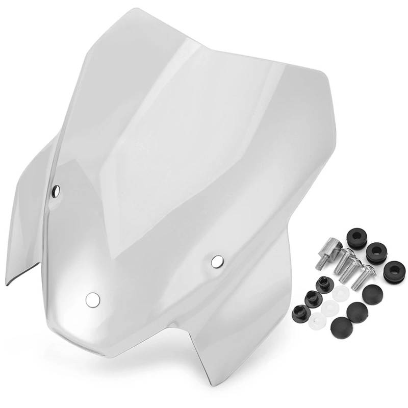 Motorrad Wind Luftabweiser Für S1000R 2021-2023 Motorrad Windschutzscheibe Deflektor Windschutz Schwarz Rauch Klar Windschild Spoiler(Clear) von IMMLSX