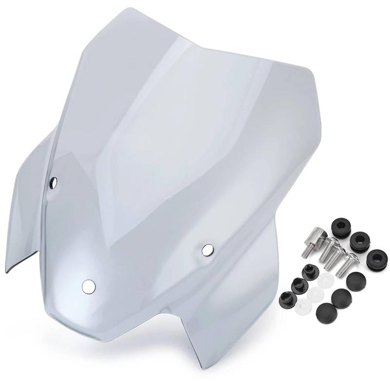 Motorrad Wind Luftabweiser Für S1000R 2021-2023 Motorrad Windschutzscheibe Deflektor Windschutz Schwarz Rauch Klar Windschild Spoiler(Light Smoke) von IMMLSX