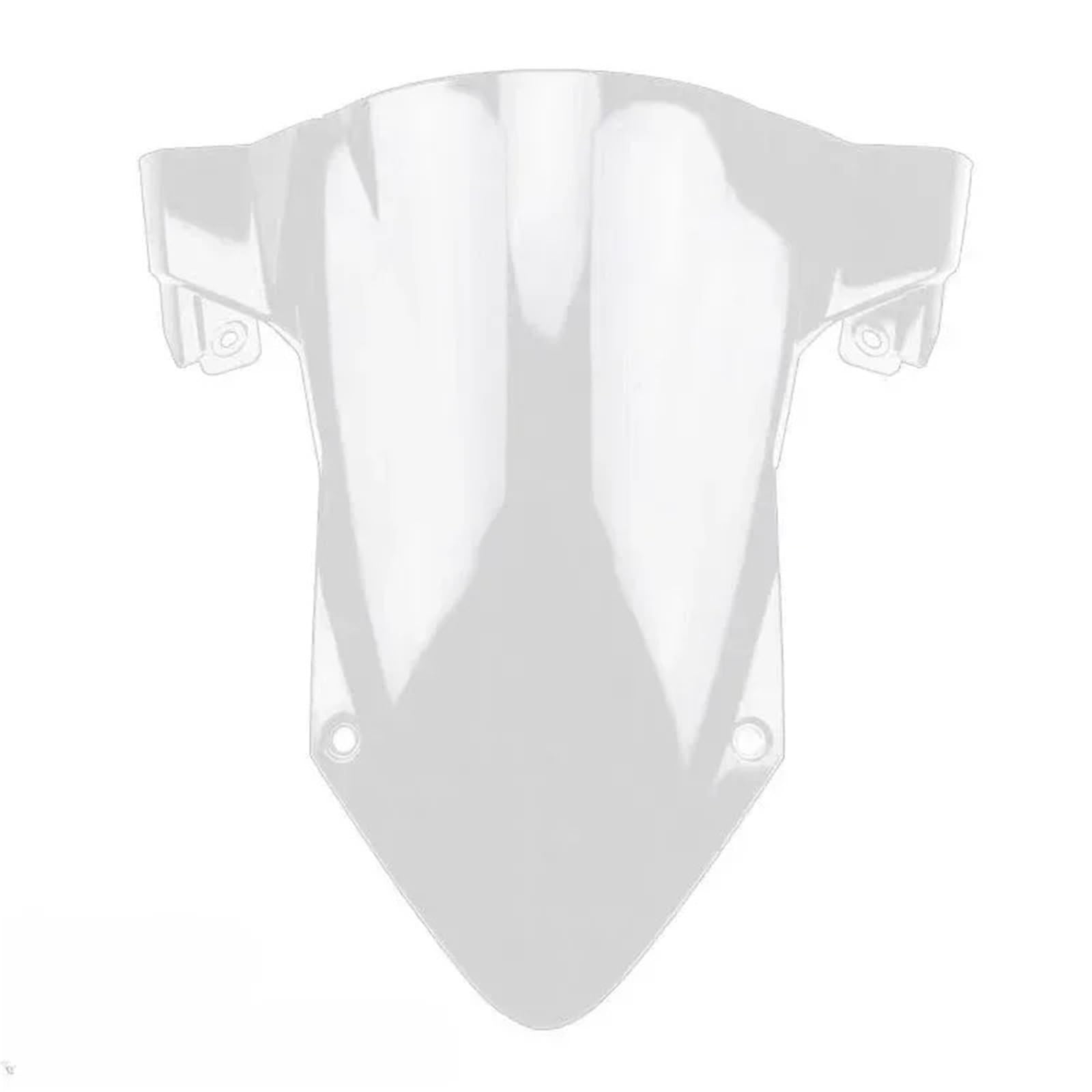 Motorrad Wind Luftabweiser Für S1000RR 2019-2023 Motorrad Double Bubble Windschutzscheibe Deflektor Schutz Wind Bildschirm Windschild Spoiler(Clear) von IMMLSX