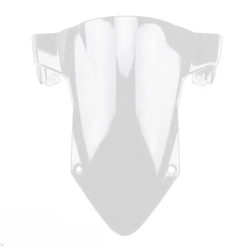 Motorrad Wind Luftabweiser Für S1000RR 2019-2023 Motorrad Double Bubble Windschutzscheibe Deflektor Schutz Wind Bildschirm Windschild Spoiler(Clear) von IMMLSX