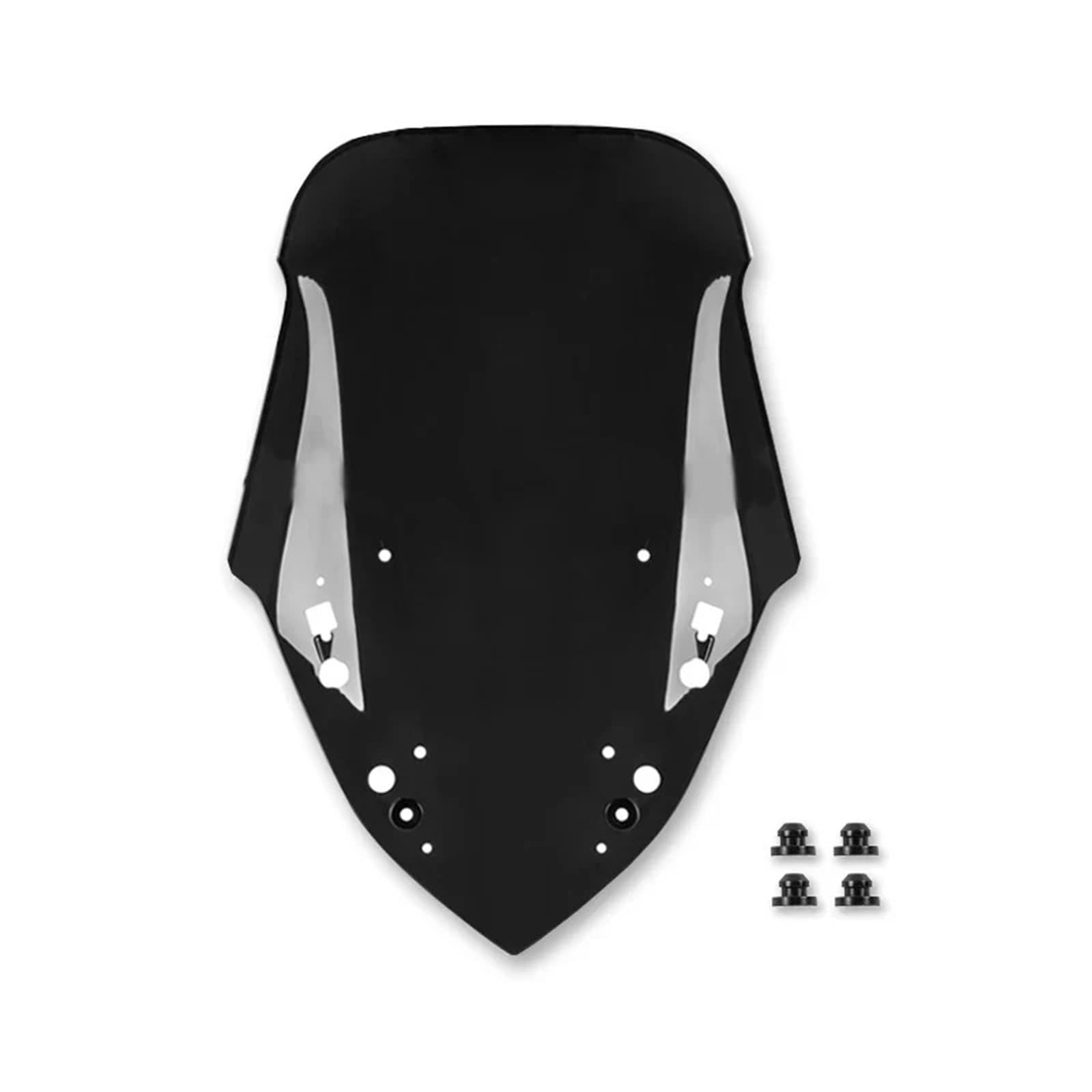 Motorrad Wind Luftabweiser Für X-MAX 300 2017-2022 Motorrad Windschutzscheibe Windabweiser Schild Bildschirm Visier Glas Windschild Spoiler(Black) von IMMLSX