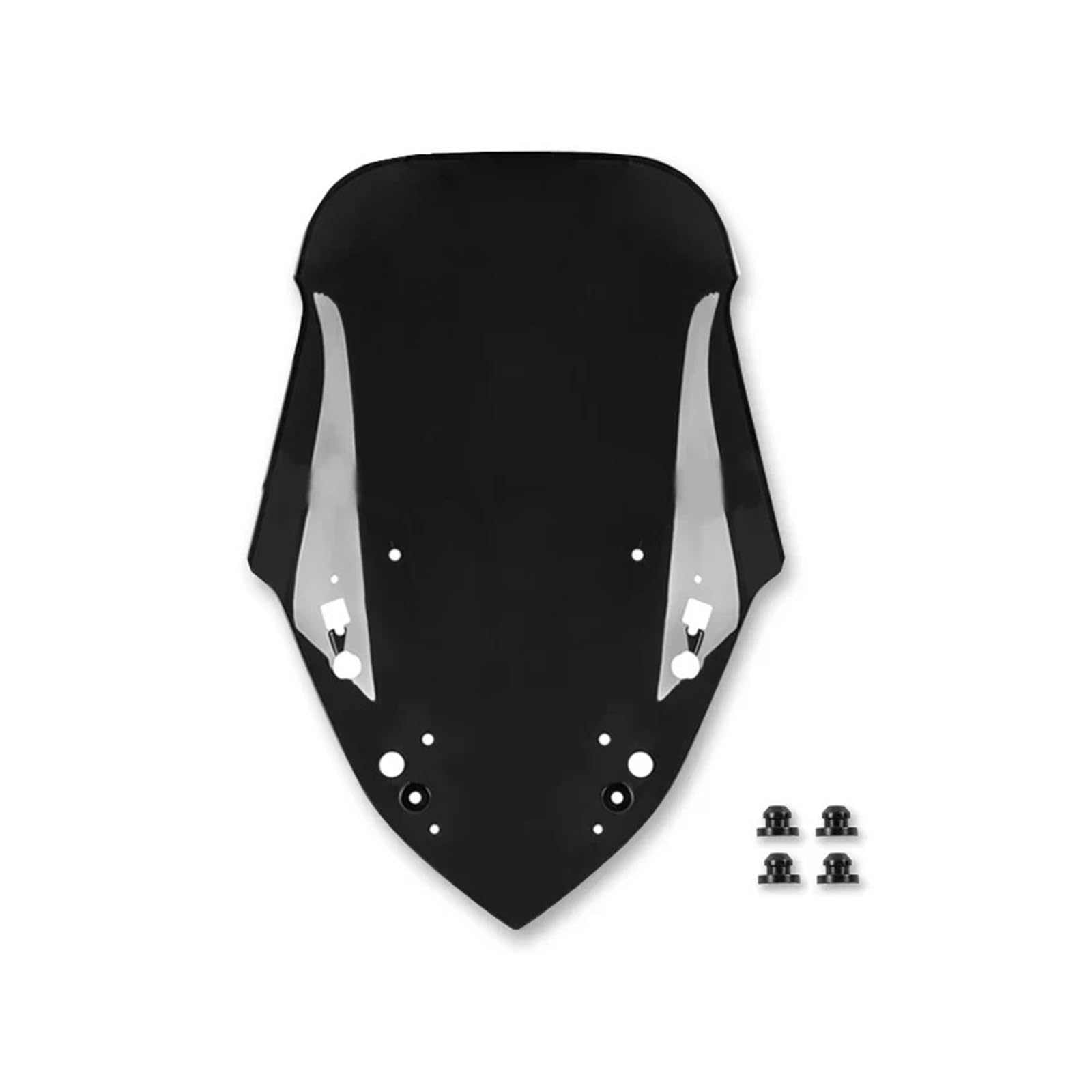 Motorrad Wind Luftabweiser Für X-MAX 300 2017-2022 Windschutzscheibe Windschutz Motorrad Windabweiser Schild Bildschirm Zubehör Windschild Spoiler(Black) von IMMLSX