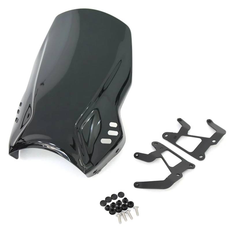 Motorrad Wind Luftabweiser Für XSR900 2022-2024 Windschutzscheibe Windschutz Motorrad Windabweiser Visier Bildschirm Schild Zubehör Windschild Spoiler(Black) von IMMLSX