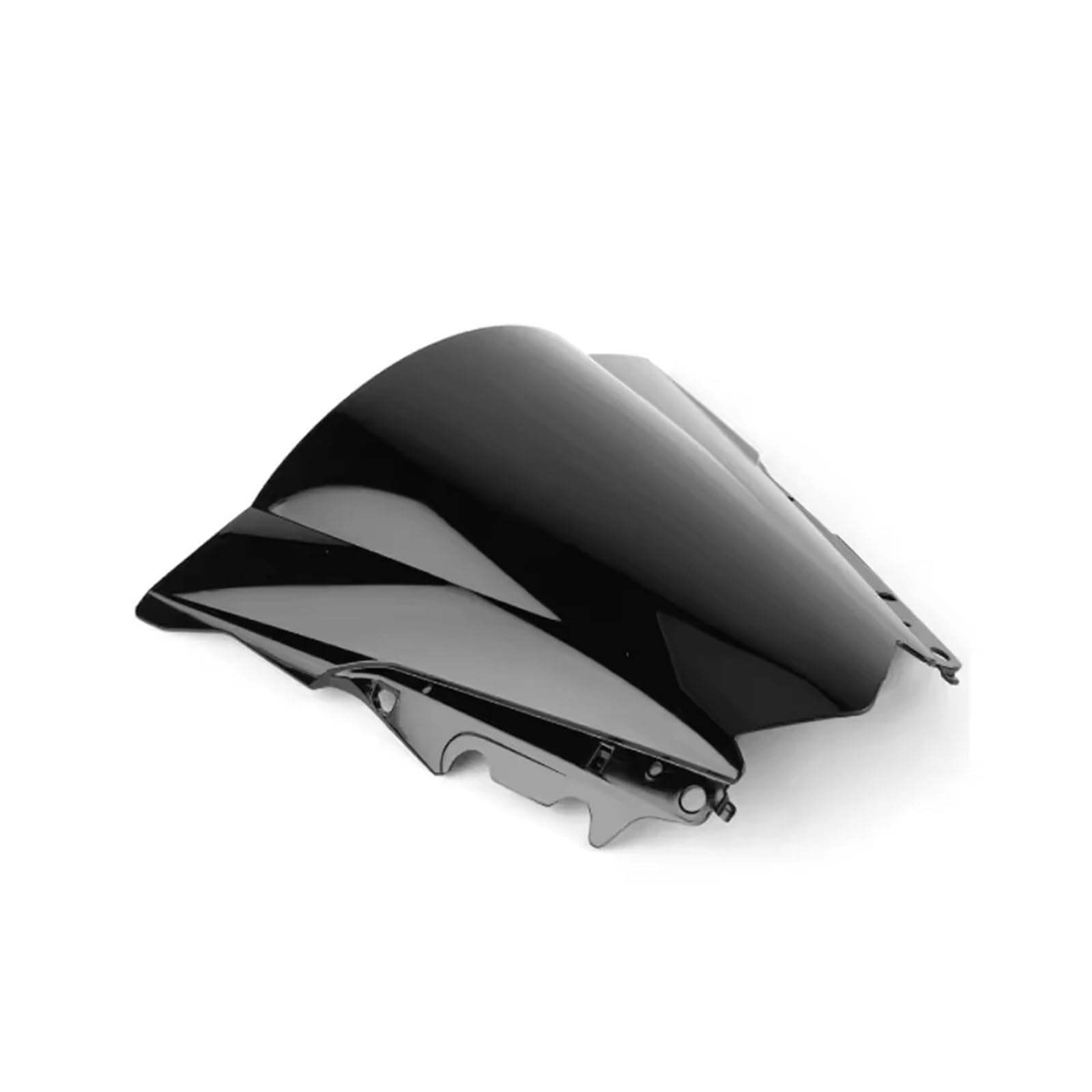 Motorrad Wind Luftabweiser Für YZF-R3 Für R25 2013-2018 Windschutzscheibe Double Bubble Windschutz Motorrad Zubehör Verkleidung Deflektor Windschild Spoiler(Black) von IMMLSX