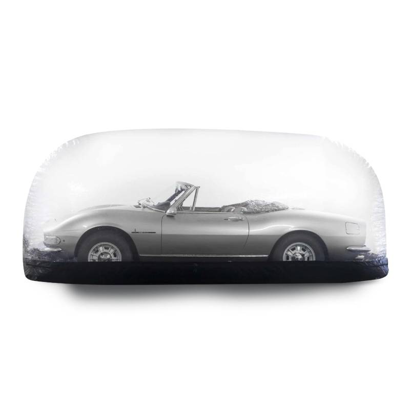 Car Shield - aufblasbare & aktive Autoabdeckung Innenbereich schwarz, 14' / 4.3m von IN THE GARAGE