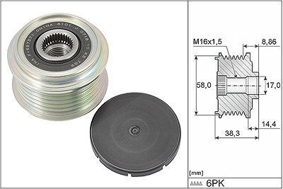 Schaeffler Ina Generatorfreilauf [Hersteller-Nr. 535029610] für Hyundai, Kia von Schaeffler INA