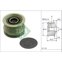 Generatorfreilauf INA 535 0234 10 Generatorfreilauf INA 535 0234 10 von INA