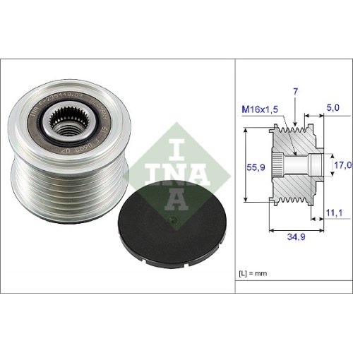 INA 535 0083 10 Generatorfreilauf INA 535 0083 10 Generatorfreilauf von INA