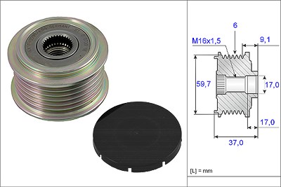 Schaeffler Ina Generatorfreilauf [Hersteller-Nr. 535001710] für Ford Usa, Mazda von Schaeffler INA
