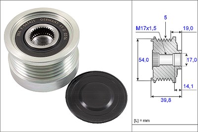 Ina Generatorfreilauf [Hersteller-Nr. 535022110] für Abarth von INA