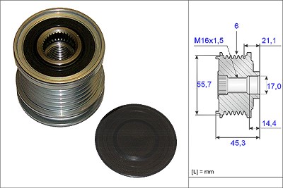 Schaeffler Ina Generatorfreilauf [Hersteller-Nr. 535003610] für Audi von Schaeffler INA