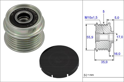 Schaeffler Ina Generatorfreilauf [Hersteller-Nr. 535000410] für Audi, VW von Schaeffler INA