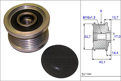Schaeffler Ina Generatorfreilauf [Hersteller-Nr. 535020210] für BMW, Chevrolet, Opel von Schaeffler INA