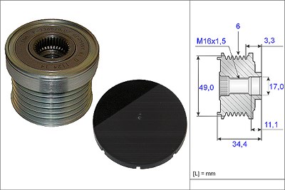 Schaeffler Ina Generatorfreilauf [Hersteller-Nr. 535018310] für BMW, Lotus von Schaeffler INA