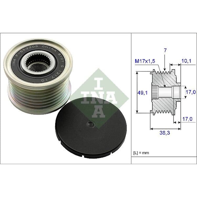 Ina Generatorfreilauf Fiat Mercedes Nissan Opel Renault Ina Generatorfreilauf Fiat Mercedes Nissan Opel Renault von INA