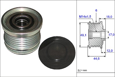 Schaeffler Ina Generatorfreilauf [Hersteller-Nr. 535018210] für Ford, Volvo von Schaeffler INA