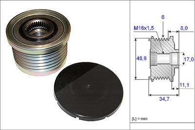 Ina Generatorfreilauf [Hersteller-Nr. 535008810] für Renault von INA