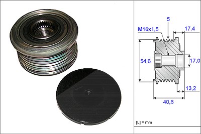Schaeffler Ina Generatorfreilauf [Hersteller-Nr. 535010910] für Dacia, Nissan, Renault von Schaeffler INA