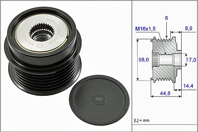 Schaeffler Ina Generatorfreilauf [Hersteller-Nr. 535027110] für Hyundai, Kia von Schaeffler INA