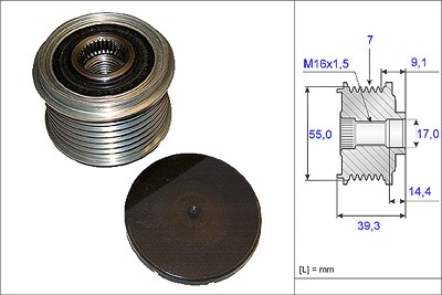 Ina Generatorfreilauf [Hersteller-Nr. 535014210] für Hyundai von INA