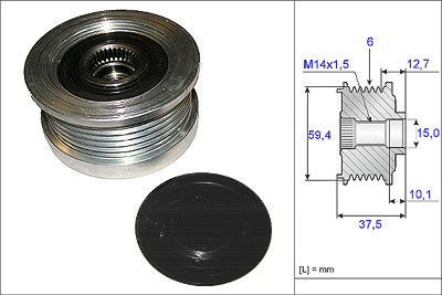 Schaeffler Ina Generatorfreilauf [Hersteller-Nr. 535011010] für Hyundai von Schaeffler INA