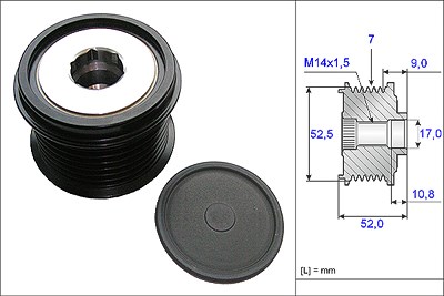 Ina Generatorfreilauf [Hersteller-Nr. 535020910] für Lexus, Toyota von INA