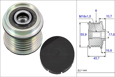 Schaeffler Ina Generatorfreilauf [Hersteller-Nr. 535002810] für Mitsubishi, Renault, Volvo von Schaeffler INA