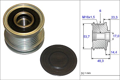 Schaeffler Ina Generatorfreilauf [Hersteller-Nr. 535020410] für Opel, Saab von Schaeffler INA