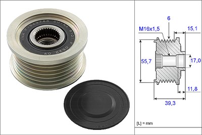 Schaeffler Ina Generatorfreilauf [Hersteller-Nr. 535024910] für Ssangyong von Schaeffler INA