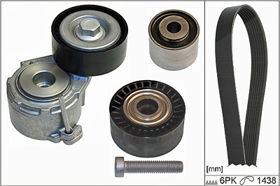 Schaeffler Ina Keilrippenriemensatz [Hersteller-Nr. 529010710] für Citroën, Fiat, Peugeot von Schaeffler INA