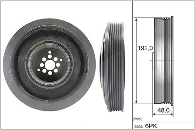 Ina Riemenscheibe, Kurbelwelle [Hersteller-Nr. 544010210] für Audi, VW von INA