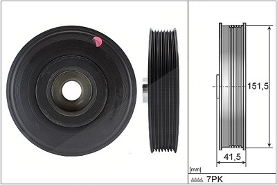 Schaeffler Ina Riemenscheibe, Kurbelwelle [Hersteller-Nr. 544008810] für Nissan, Renault von Schaeffler INA