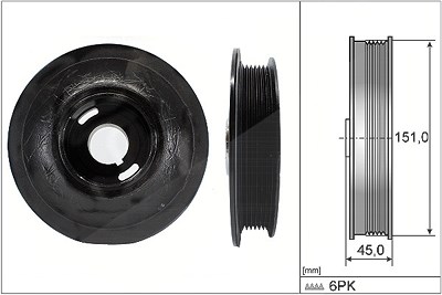 Schaeffler Ina Riemenscheibe, Kurbelwelle [Hersteller-Nr. 544007210] für Opel, Saab von Schaeffler INA