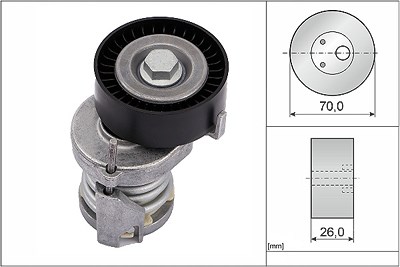 Ina Riemenspanner, Keilrippenriemen [Hersteller-Nr. 534 0123 20] für Audi, Seat, Skoda, Vauxhall, VW von INA