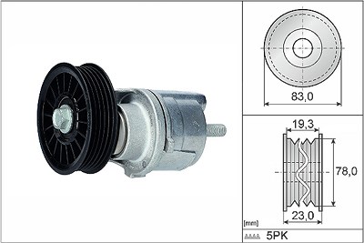 Schaeffler Ina Riemenspanner, Keilrippenriemen [Hersteller-Nr. 534018510] für Audi, VW von Schaeffler INA