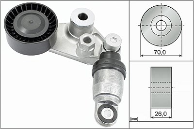 Ina Riemenspanner, Keilrippenriemen [Hersteller-Nr. 534029710] für Ssangyong von INA