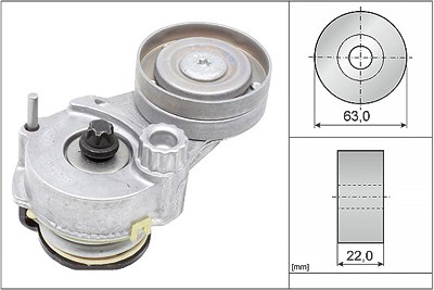 Ina Spannarm, Keilrippenriemen [Hersteller-Nr. 534014710] für Alfa Romeo, Chevrolet, Fiat, Opel, Saab von INA