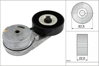 Ina Spannarm, Keilrippenriemen [Hersteller-Nr. 534012430] für Alfa Romeo, Cadillac, Chevrolet, Fiat, Opel, Saab von INA