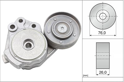 Ina Spannarm, Keilrippenriemen [Hersteller-Nr. 534037410] für Audi, Seat, Skoda, VW von INA