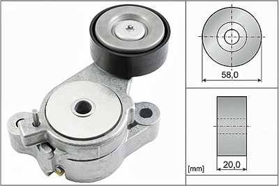 Ina Spannarm, Keilrippenriemen [Hersteller-Nr. 534039610] für Audi, Seat, Skoda, VW von INA