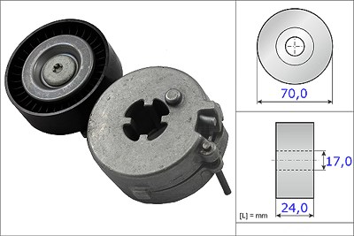 Schaeffler Ina Spannarm, Keilrippenriemen [Hersteller-Nr. 534033310] für Audi, Seat, VW von Schaeffler INA