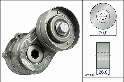 Ina Spannarm, Keilrippenriemen [Hersteller-Nr. 534044810] für Chrysler, Jeep von INA