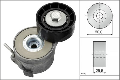 Ina Spannarm, Keilrippenriemen [Hersteller-Nr. 534040010] für Citroën, Fiat, Peugeot, Toyota von INA