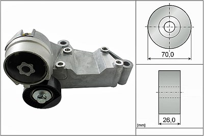 Ina Spannarm, Keilrippenriemen [Hersteller-Nr. 534014610] für Ford von INA