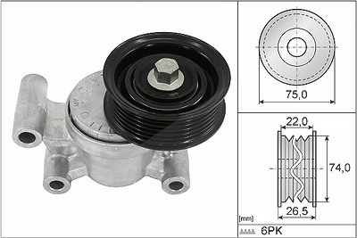 Ina Spannarm, Keilrippenriemen [Hersteller-Nr. 534029310] für Mazda von INA