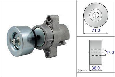 Ina Spannarm, Keilrippenriemen [Hersteller-Nr. 534045310] für Mazda von INA