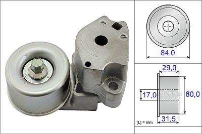 Ina Spannarm, Keilrippenriemen [Hersteller-Nr. 534047710] für Mitsubishi von INA