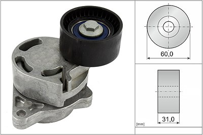 Schaeffler Ina Spannarm, Keilrippenriemen [Hersteller-Nr. 534031710] für Nissan, Opel, Renault, Vauxhall von Schaeffler INA